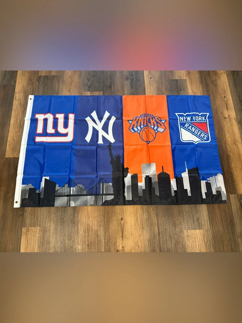 New York Knicks flag Yankees rangers multi team new double sided 3x5 ft.